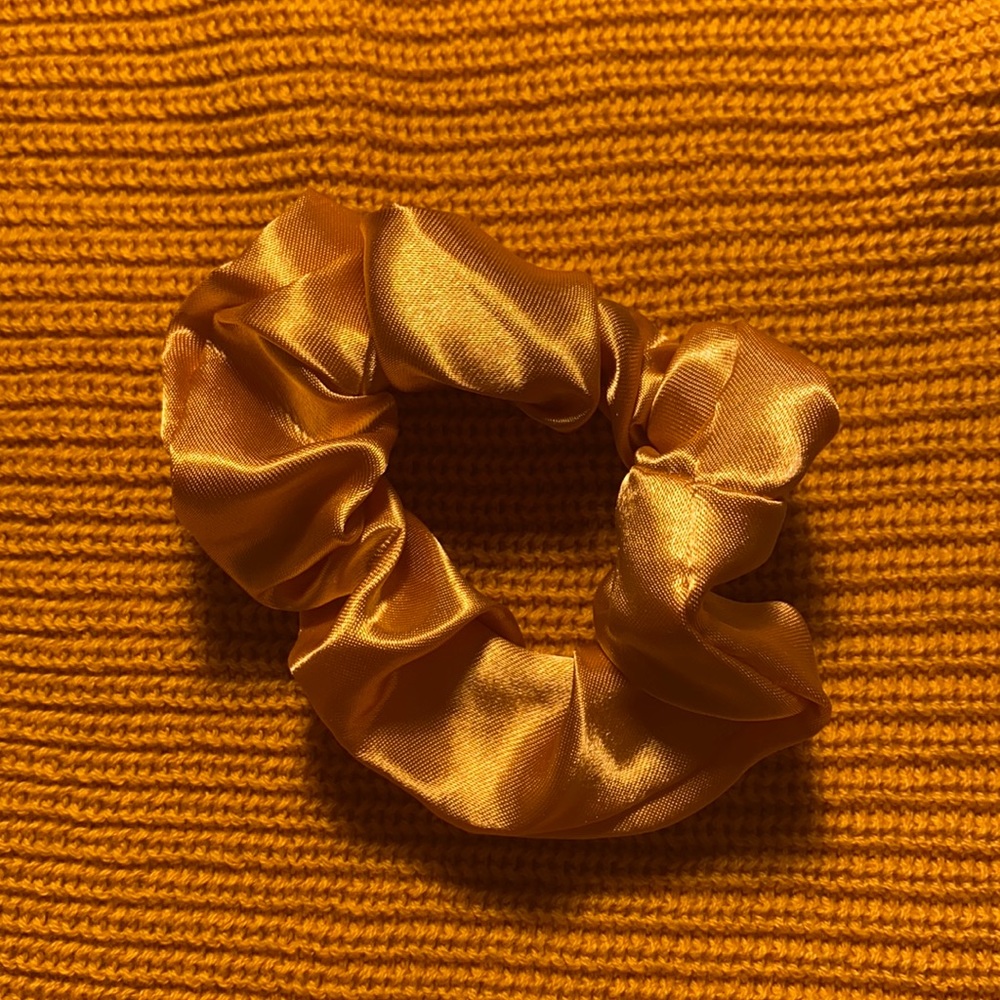 Gold scrunchie
